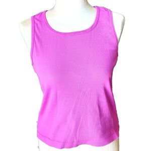 Tail Womens Top Medium Hot Pink Tank Round Neck Stretch Activewear Sz M